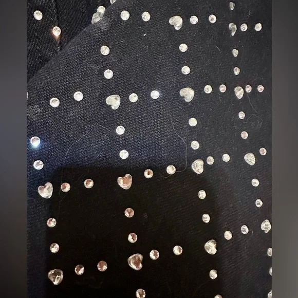 Topshop Strait Rhinestone Jeans - Picture 8 of 11